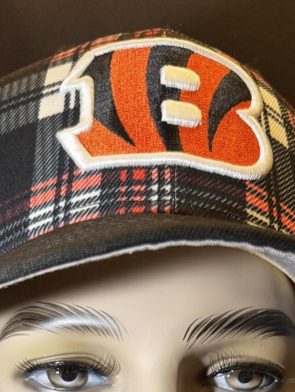 Cincinnati Bengals Navy Blue PLAID NEW ERA 9FIFTY SNAP-ON NFL CAP HAT NWOT